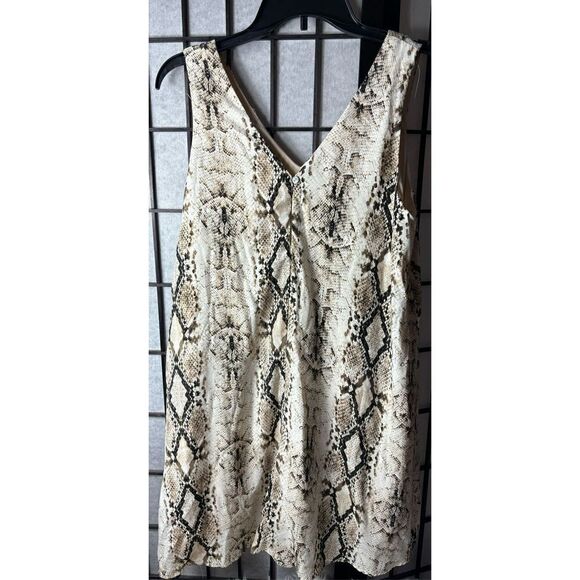 She +Sky Sleeveless Snakeskin Print Dress - Picture 4 of 7